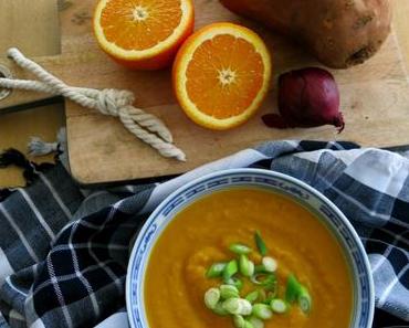 Süßkartoffelsuppe mit Orange und Ingwer