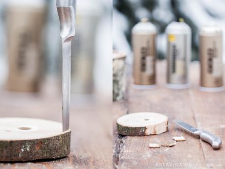 DIY : Schicke Lampe aus Holz selber bauen