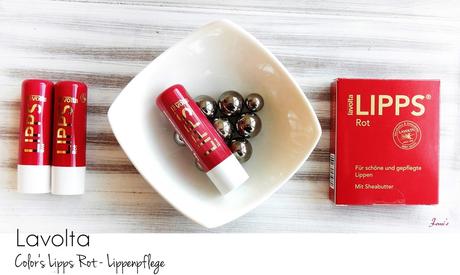 Lavolta - Color Lipps Rot Trio - Sheabutter Lippenpflege