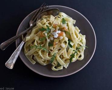 Der Herr von Ribbeck und seine Ziegen ❤︎Tagliatelle mit Ziegenkäse und Birnen