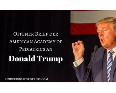 Offener Brief der AAP an Donald Trump