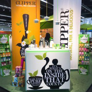 Stand von Cupper Teas auf der Biofach 2017
