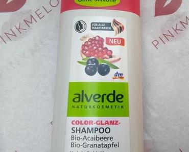 alverde Color-Glanz-Shampoo Bio-Acaibeere Bio-Granatapfel + Catrice Glam & Doll Volume Mascara 010 black