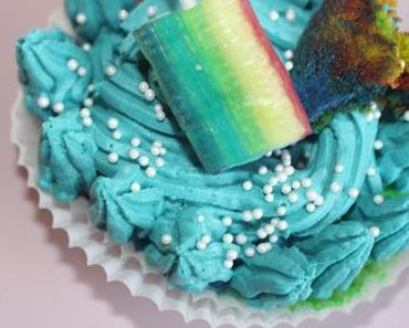 Rainbow Unicorn Cupcakes - veganes Rezept