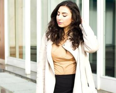 Wrap Mini Skirt and Fishnets