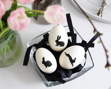 Oster-DIY - Ostereier mit Scherenschnittmotiv