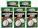 Grace - Premium Thai Kokosmilch mit 75% Kokosextrakt - 5er Pack (5 x 1 Liter)