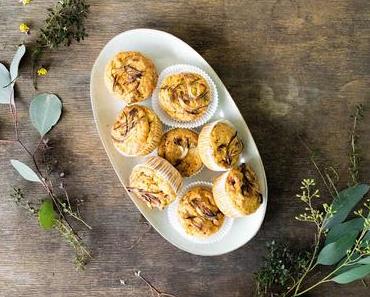 pikante Karotten Muffins / vegan savory carrot muffins