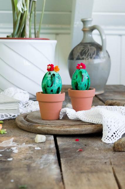 Oster DIY: Kaktus- Ei im Tontöpfchen / Easter Egg DIY Idea