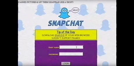Snapchat in den 90ern