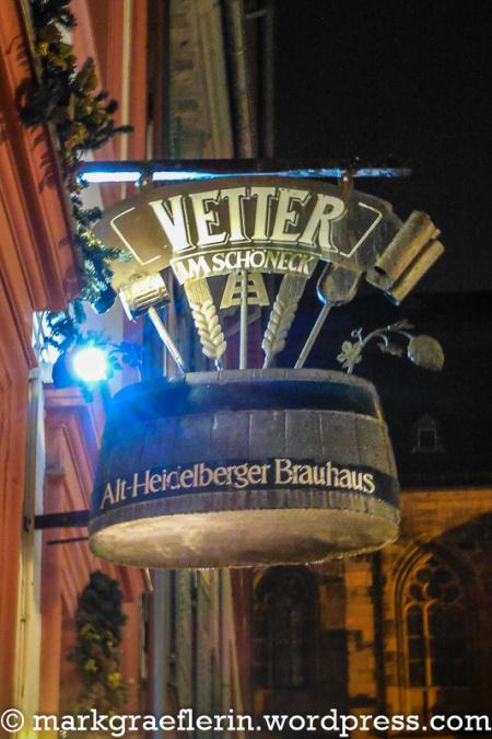 Ein Wochenende in Heidelberg (1): Vetters Brauhaus