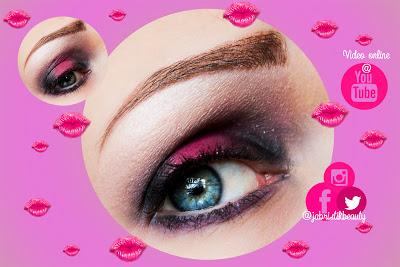 Nachgereicht; Make-up Video zum Look in schwarz und Pink mit der Sparkle Palette von Sleek MakeUP