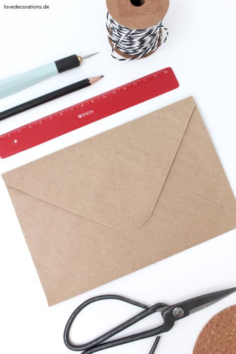 DIY Schleife am Briefumschlag | DIY Envelope Bow 
