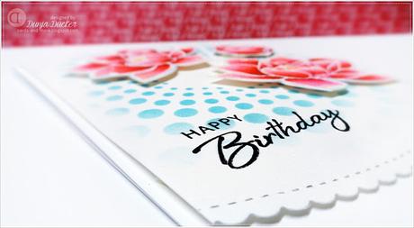 Happy Birthday Card | Waffle Flowers and Distress Oxide's Ink