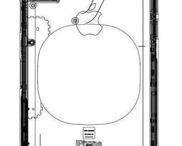 iPhone 8 Schemazeichnung mit vertikaler Dual-Kamera und Wireless Charging?