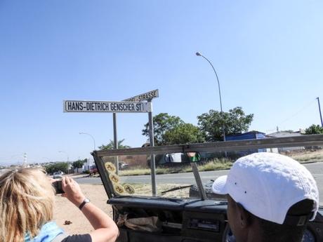 Strassenschild-Windhoek