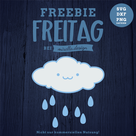 Freebie Freitag mit kleiner Regenwolke