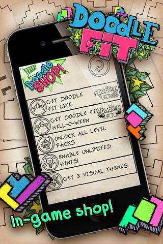 Doodle Fit –  Ein Tangram in cooler Kritzelgrafik für alle Puzzle-Fans