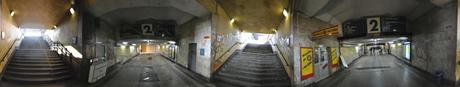 Die Tunnel des Bahnhofes Kattowitz - so hässlich, dass es schon wieder schön ist