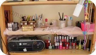 neue Aufbewahrung für meine Schminki =)