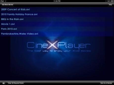 Der CineXPlayer zählt sicher zu den besten AVI Player im App Store