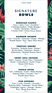 POKÉ Pacific Cuisine hawaiianische Bowls Schwabing nächste 