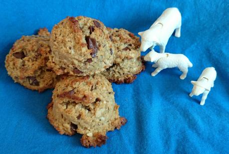 Erdnussbutter-Schoko-Cookies (5 Zutaten!)
