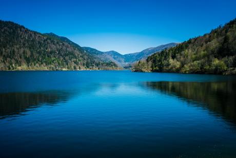 Stausee Lac de Wildenstein Kruth-Wildenstein Elsass Vogesen Vosges Alsace France Frankreich Urlaub