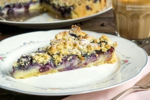 Blaubeer-Vanille-Tarte