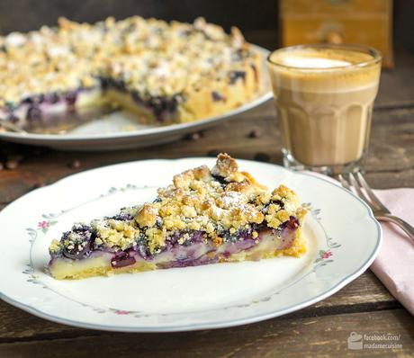 Blaubeer-Vanille-Tarte mit Streuseln | Madame Cuisine Rezept