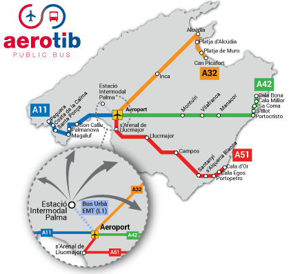 Aerotib startet 3. Linie der Flughafen-Busse
