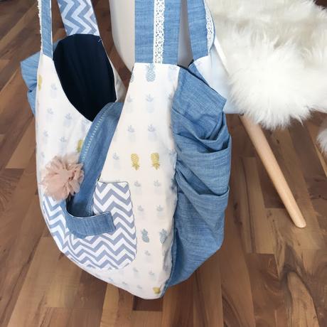 GrinseStern, Big Beach Bag, Genäht, nähliebe, diy, kibadoo, nähworkshop