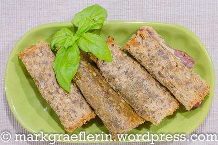 Mediterrane Brot-Röllchen mit Parmaschinken als Fingerfood (… Mein Mann kann …)