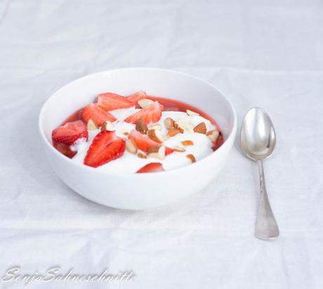 Erdbeer- Rhabarber -Kompott – strawberry rhubarb compote