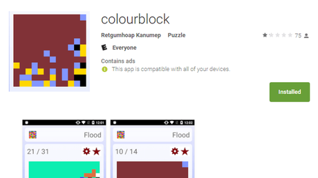 App Colourblock enthält Schädling Dvmap