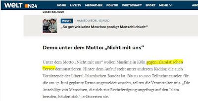 Größter Muslim-Verband in Deutschland verweigert Teilnahme an Anti-Terror-Kundgebung in Köln