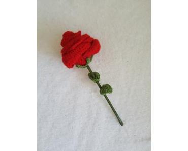 Häkelblumen 1 – Rose / Crocheted Flowers 1 – Rose