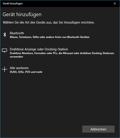 Windows 10: Xbox One Wireless Controller über Bluetooth verbinden