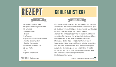 Knusprige Kohlrabi-Hafer-Sticks