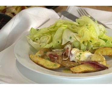 Käsekartoffeln mit Speck