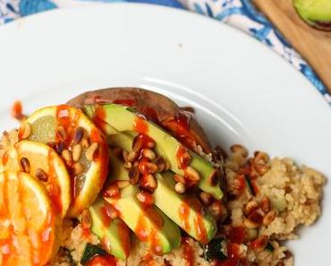 Baked Sweet Potato w/ Couscou