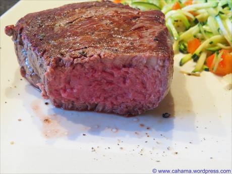 Rinderfilet-Steak vom Salzstein