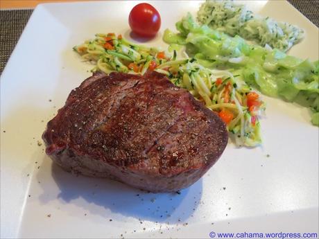 Rinderfilet-Steak vom Salzstein