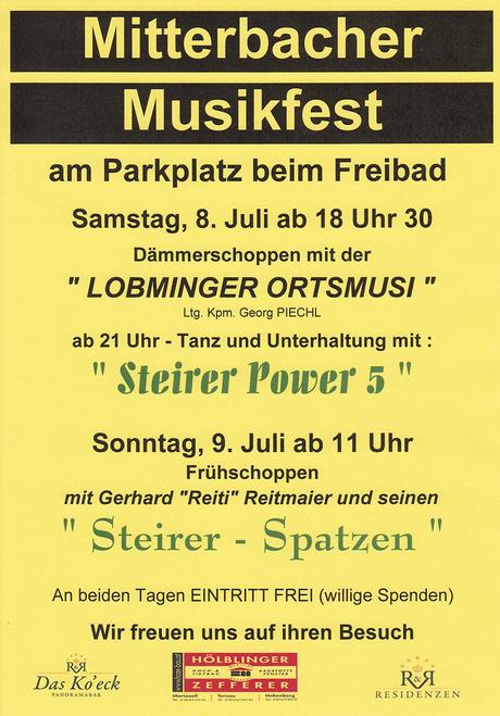 Termintipp: Mitterbacher Musikfest 2017