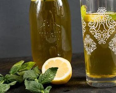 #KräutermachenLaune Mate Zitronen Eistee mit Minze