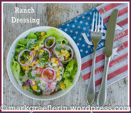 Salat mit Buttermilch Ranch Dressing