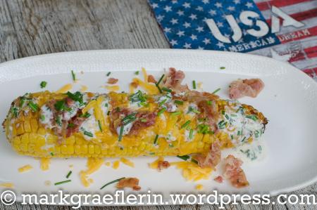 Cheddar Bacon Ranch Corn zum Independence Day