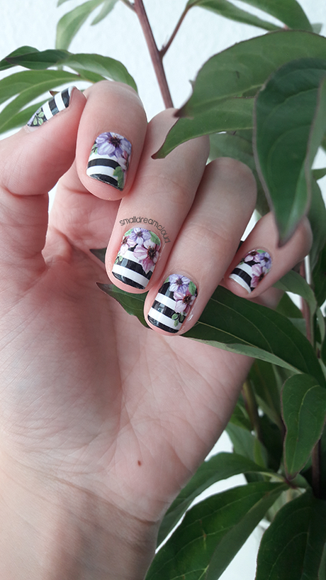 Stickergigant – Blüten Zebra