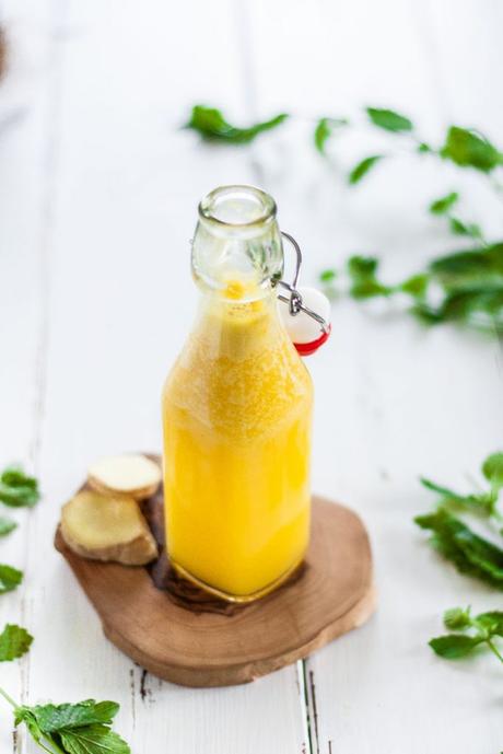 Ingwer Zitronen Ananas Limonade ohne Zucker
