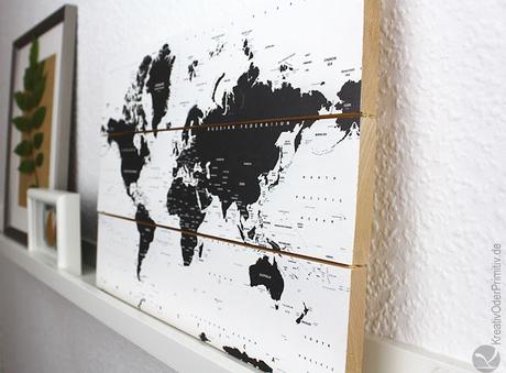 Dekoidee: Weltkarten